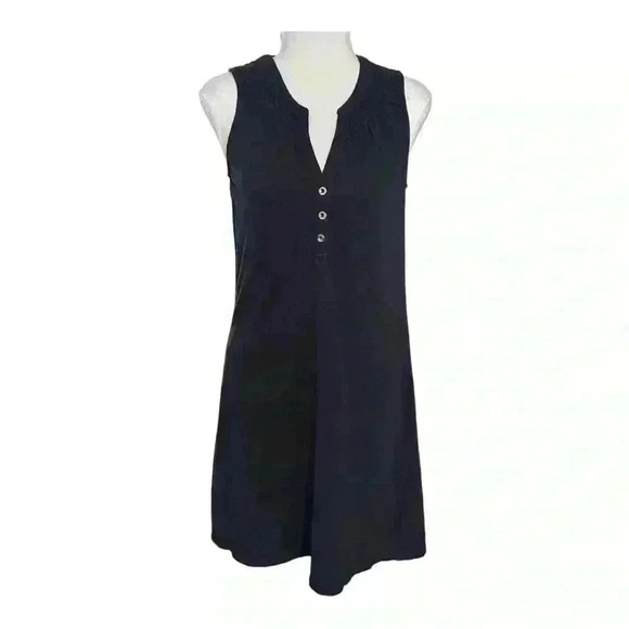 LILLY PULITZER Essie Sleeveless Shift Dress Tunic in True Navy XS - Picture 4 of 9